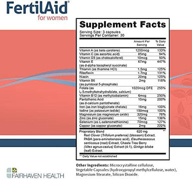 Fairhaven Health Fertilaid For Men And Women Combo Fertility Supplements For Men And Womencount And Motility Support Preconception For Himprenatal Vitamin For Her With Vitex And Folate