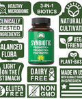 Peak Performance Synbiotic = Prebiotic + Probiotic + Postbiotic 3 In 1 Supplement With