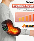 Flaremore Cordless Elbow Heating Pad Elbow Massager With Heat Heating Pad For Arm With Vibration Massage For Cubital Tunnel And Tennis Elbow Pain Relief Wearable Wrap For Hand Arm Elbow