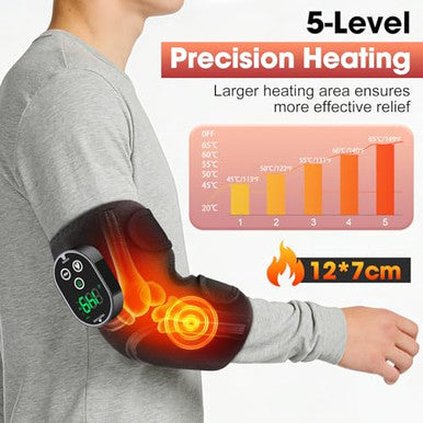 Flaremore Cordless Elbow Heating Pad Elbow Massager With Heat Heating Pad For Arm With Vibration Massage For Cubital Tunnel And Tennis Elbow Pain Relief Wearable Wrap For Hand Arm Elbow
