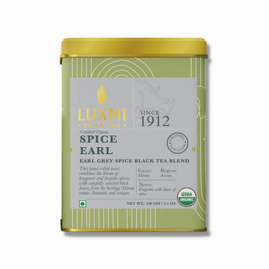 Luxmi Estates Assam Organic Black Tea Collection Loose Leaf x 3| Masala Chai Tea Earl Grey Tea Spiced Earl Grey Tea | USDA Organic Green Tea