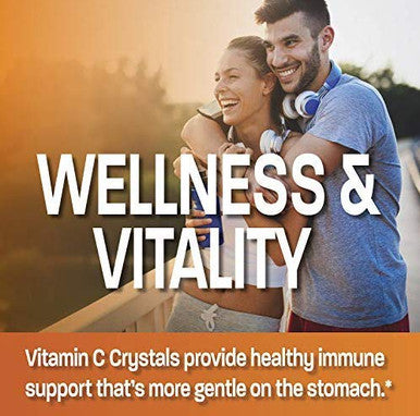 Buffered Vitamin C Powder Ascorbic Buffered with Ascorbate Soluble Fine Crystals Promotes Healthy Immune System and Cell Protection Powerful Antioxidant - 1 Kilogram (2.2 Lbs)