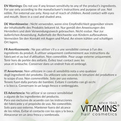 Vitamins Hair Cosmetics Keratin Hair Serum With Biotin Castor Oil & Collagen - Anti-Frizz Heat Protectant & Leave-In Shine Treatment For Dry Damaged Color-Treated Hair - ( ) 4.25 Fl Oz 125Ml
