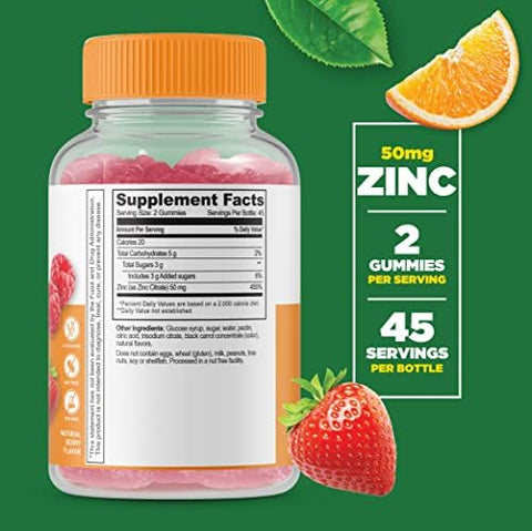 Lifeable Collagen & Biotin + Zinc 50Mg Gummies Bundle Great Tasting Vitamin Supplement Gluten Gmo Chewable