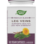 Nature'S Way Leg Veins Support Blend, Horse Chestnut, Grape Seed Extract, And Cayenne Pepper For Leg Vein Support, Vegetarian, 60 Capsules