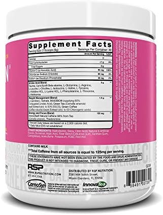 Rsp Nutrition Aminolean Pre Workout Energy (Pink Lemonade 30 Servings) With Truefit Protein Powder (Chocolate 2 Lb)