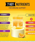 Airborne 1000Mg Vitamin C With Zinc, Sugar Effervescent Tablets, Immune Support Supplement With Powerful Antioxidants Vitamins A C & E - 30 Fizzy Drink Tablets, Zesty Orange Flavor