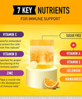 Airborne 1000Mg Vitamin C With Zinc Effervescent Tablets, Immune Support Supplement With Powerful Antioxidants Vitamins A C & E - 10 Fizzy Drink Tablets, Zesty Orange Flavor