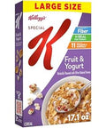 Kellogg's Special K Fruit and Yogurt Breakfast Cereal, Good Source of Fiber, Large Size, 17.1 oz