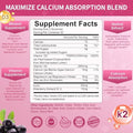 Vitamin D3 10000 IU + K2 (MK7) 200mcg w/Calcium Magnesium Zinc Elderberry and InulinHighly BioavailableEnhanced Absorption for Immune and Bone Support K2 D3 Vitamin SupplementVegan Gummies