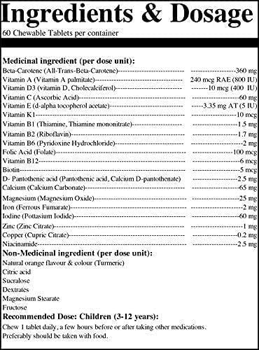 Greeniche Multivitamin for Kids 60 Tablets For Children