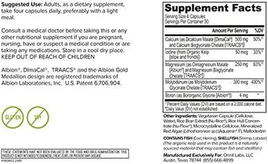 Onnit Key Minerals Calcium Magnesium Molybdenum and Iodine Supplement 120ct