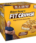 Fit Crunch Snack Size Protein Bars 6Layer Baked Bar 1G Of Sugar Gluten & Soft Cake Core (18 Bars Peanut Butter Cookie)