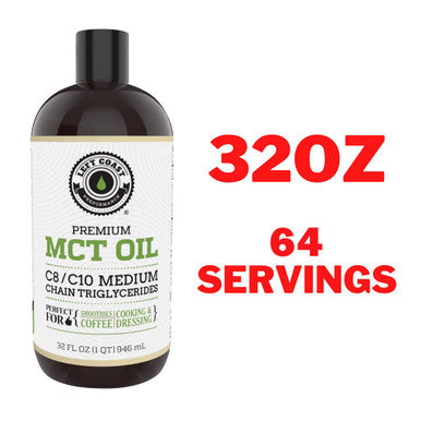 Left Coast Performance 32oz MCT Oil and 1lb Multi Collagen