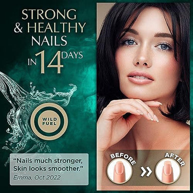 WILD FUEL Liquid Collagen Peptides with Biotin Drops Biotin and Collagen Liquid for Women and Men Youthful Skin Hair GrowthStrong Nails Hair Vitamins for Hair Loss