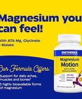 Enzymedica Magnesium Motion With 3 Forms Of Magnesium Ata Mg Glycinate Malate Soothes Occasional Aches Supports Bones & Muscles 120 Capsules