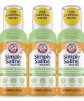 Arm & Hammer Simply Saline Moisturize & Soothe Nasal Mist Drug-Free Moisturizing Saline Nasal Spray For Instant Relief For Dry Nose 4.6 Oz (130 G) 3 Pack