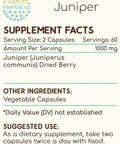 HerbEra Juniper 120 Capsules, 500 mg, Made with Juniper (Juniperus communis) Dried Berry (120 Capsules)