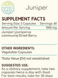 HerbEra Juniper 120 Capsules, 500 mg, Made with Juniper (Juniperus communis) Dried Berry (120 Capsules)