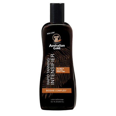 Australian Gold Rapid Tanning Intensifier Lotion 8.5 Fl Oz | With Tea Tree Oil And Aloe Vera | Vitamin E (Pack Of 3)