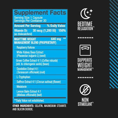 Bpi Sports Nite Burn ÃƒÂ¢Ã¢â€šÂ¬Ã¢â‚¬Å“ Nighttime Fat Burner & Sleep Support ÃƒÂ¢Ã¢â€šÂ¬Ã¢â‚¬Å“ Keto-Friendly ÃƒÂ¢Ã¢â€šÂ¬Ã¢â‚¬Å“ Weight Loss, Burn Fat, Relaxation, Boost Metabolism ÃƒÂ¢Ã¢â€šÂ¬Ã¢â‚¬Å“ 30 Servings ÃƒÂ¢Ã¢â€šÂ¬Ã¢â‚¬Å“ 640Mg, Capsule