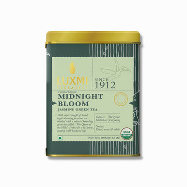 Luxmi Estates Green Tea Blends Bundle | 100 g Loose Jasmine Tea + 100g Loose Lemongrass Ginger Tea. Green Tea | USDA Organic