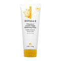 Derma E Vitamin C Gentle Daily Cleansing Paste Vitamin C Face Mask or Cleanser with Turmeric - Facial Mask Brightens & Clarifies, 4.0 Oz