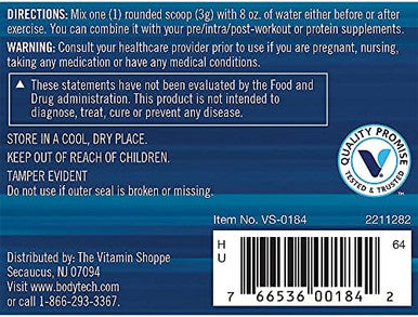 Bodytech Fermented L-Citrulline 3000Mg - Supports Exercise Endurance & Nitric Oxide Production (6.35 Ounce Powder)
