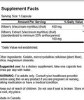 Swanson Extra-Strength Bilberry (Standardized) 100 Milligrams 60 Capsules