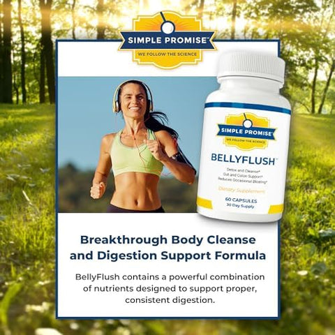 Simple Promise Digestive Wellness Duo Supports Gut Health & Regularity Bellyflush & Consti-Slim For Digestive Comfort And Enzyme Support 30 Days Supply