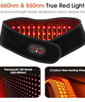 Rohvemj Cordless Neck Massager With Heat Red Light Therapy For Neck Neck Heating Pad For Pain Heated Neck Wrap 660Nm 850Nm Fsa Eligible Hsa Heated Neck Massager 3000Mah Battery Black