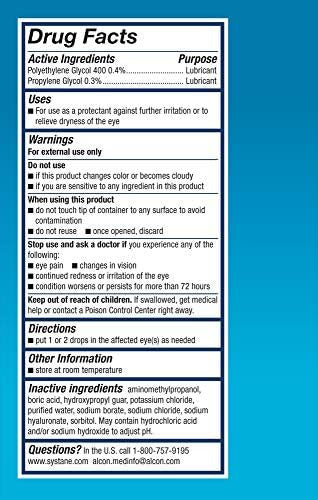 Alcon Hydration Preservative Lubricant Eye Drops Transparent 0.7 Ml 30 Count