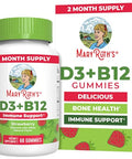 Maryruth'S Maryruth Organics Vegan Vitamin D3 Vitamin B12 Gummies 2 Month Supply Supports Bone Health Immune Support Supplement Energy Supplements Methyl B12 Vegan Non-Gmo Gluten Free 60 Servings
