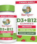 Maryruth'S Maryruth Organics Vegan Vitamin D3 Vitamin B12 Gummies 2 Month Supply Supports Bone Health Immune Support Supplement Energy Supplements Methyl B12 Vegan Non-Gmo Gluten Free 60 Servings
