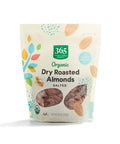 365 by Whole Foods Market, Organic Dry Roasted & Salted Almonds, 10 Ounce