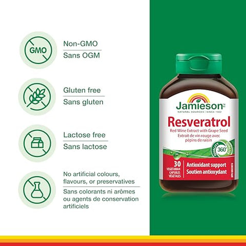 Jamieson Resveratrol 30 Capsules