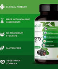 Emerald Labs Elderberry Plus - Digestive & Immune Support With European Elderberry Extract, Vitamin C As Pureway-C & Albion Chelated Zinc - Vegan & Gluten- - 60 Vegetable Capsules (30-Day Supply)
