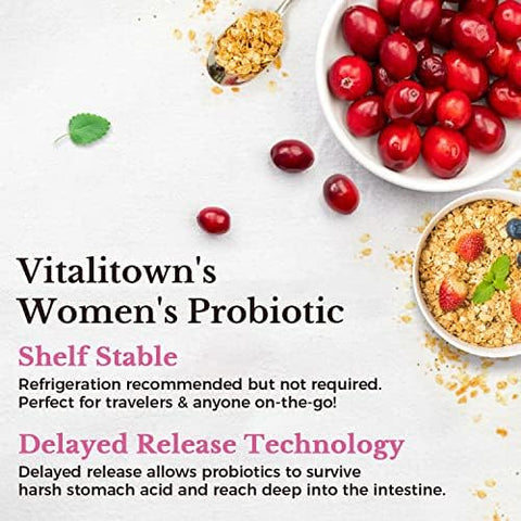 Vitalitown Women'S Inner & Outer Beauty Bundle: 120 Billion Cfu Probiotics (30 Strains) + Evening Primrose Oil 1300Mg Complete Gut Vaginal & Skin Health