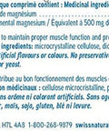 Swiss Natural Magnesium Oxide Hi Potency 835mg Tablet 90