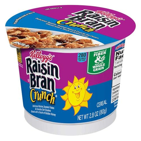 Kellogg's Raisin Bran Crunch Breakfast Cereal, Good Source of Fiber, Large Size, 19.7 oz