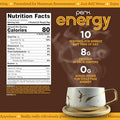 Perk Energy Original Chai Latte Flavored Drink Powder (10 Servings Stickpack) Gluten Peanut Soy