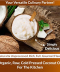 Organic Fiji, Raw Extra Virgin,Cold-Pressed, Cooking Coconut Oil with Fresh Flavor, Non-GMO, USDA Organic, 16oz