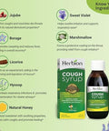 Herbion Naturals Cough Syrup With El Jarabe Para La Tos Con Miel Naturally Tasty Soothes Throat Green Honey 5 Fl Oz