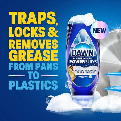 Dawn Platinum Plus Powersuds Liquid Dish Soap 17.4 Oz. Ez-Squeeze Bottle