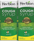 Herbion Naturals Cough Syrup With El Jarabe Para La Tos Con Miel Naturally Tasty Soothes Throat Green Honey 5 Fl Oz
