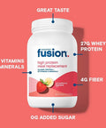 Bariatric Fusion Meal Replacement Protein 21 Serving Tub Strawberry Banana for Bariatric Surgery Patients Including Gastric Bypass & Sleeve Gastrectomy