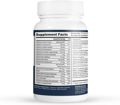 Jlm Nutritionals Super Naturals Men'S Daily Multivitamin Energy Enhancer And Immune System Support For Men (60 Capsules, 30 Day