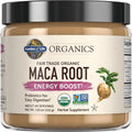 Garden Of Life Organics Fair Trade Gelatinized Peruvian Maca Root Energy Boost 7.93 Oz (225G) Powder With Probiotics Certified Organic Non-Gmo Vegan & Gluten Free Herbal Supplements