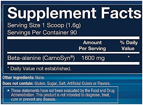 Bodytech Betaalanine Powder Supports Muscle Endurance Performance & Workout Capacity Unflavored (5.1 Oz 90 Servings)