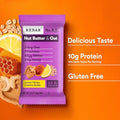 RXBAR Nut Butter and Oat Protein Bars, Protein Snacks, Snack Bars, Lemon Honey Cashew Butter, 9.7oz Box (5 Count)